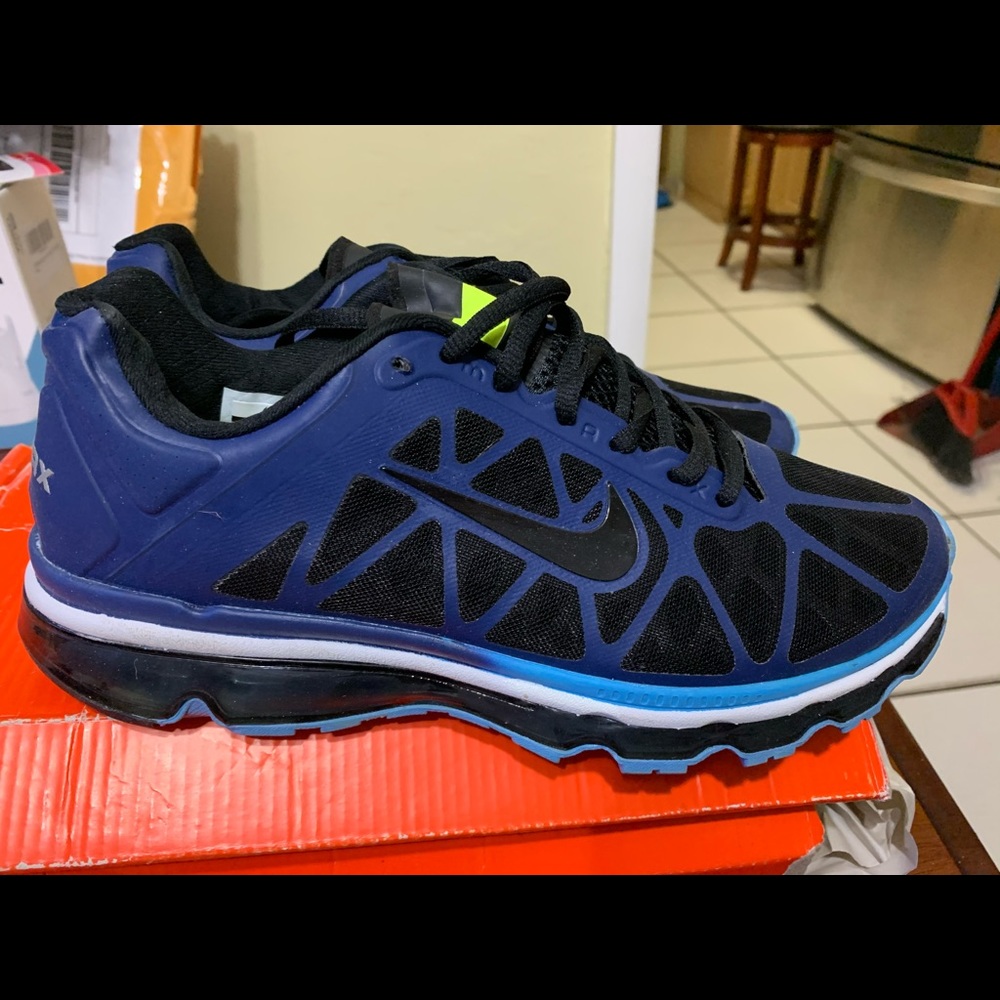 Nike Airmax + 2011 Men’s 10 DK Blue Black / Jade